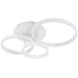 Φωτιστικό Οροφής-Πλαφονιέρα Venom 61124 Φ25/30/40cm Με Τηλεχειριστήριο Dim Led 12100lm 100W White GloboStar