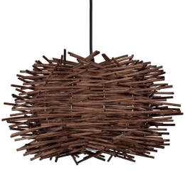 Φωτιστικό Οροφής Minorca 01732 Φ30x18cm 1xE27 Brown GloboStar