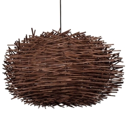 Φωτιστικό Οροφής Minorca 01734 Φ60x35cm 1xE27 Brown GloboStar