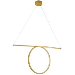 Φωτιστικό Οροφής Rome 61297 65,5x4x33cm Led 2640lm 24W Gold GloboStar