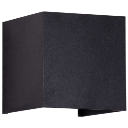 Φωτιστικό Τοίχου-Απλίκα Axis-S 60565 10x10x10cm Up&Down Led 1200lm 10W 4500K Black GloboStar