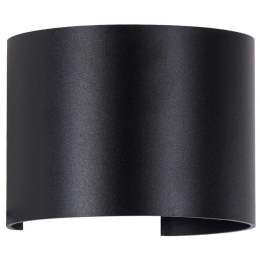 Φωτιστικό Τοίχου-Απλίκα Axis-R 60643 10x10x10cm Up&Down Led 1250lm 10W 6000K Black GloboStar