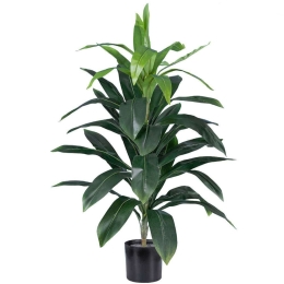 Τεχνητό Φυτό Dracaena Silk 20042 Φ60x90cm Green Globostar Πολυαιθυλένιο,Ύφασμα
