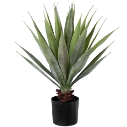 Τεχνητό Φυτό Sisal Agave 20079 Φ35x60cm Green-Brown GloboStar Πολυαιθυλένιο