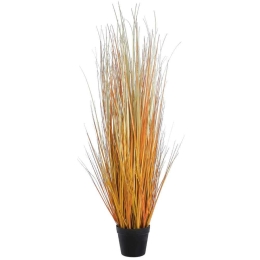 Τεχνητό Φυτό Buchanan's Sedge Grass 20115 Φ40x120cm Orange-Yellow GloboStar PVC