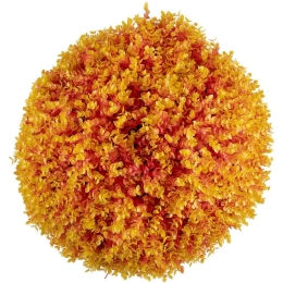 Τεχνητό Φυτό Θάμνος Πυξάρι 78517 Φ56cm Orange-Yellow GloboStar Πλαστικό