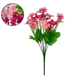 Διακοσμητικό Μπουκέτο Garden Cosmos 09086 20x20x35cm Pink-Fuchsia GloboStar Πλαστικό