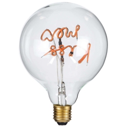 Λαμπτήρας Led Kiss Me 99256 Φ12,5x18cm E27 4W 340lm Dimmable Clear-Pink Globostar 4W