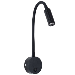 Φωτιστικό Τοίχου - Απλίκα Goose 60878 6,5x15x24,5cm Led 300lm 3W 4500K Black Globostar