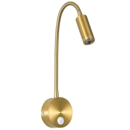 Φωτιστικό Τοίχου - Απλίκα Goose 60880 6,5x15x24,5cm Led 300lm 3W 4500K Gold Globostar
