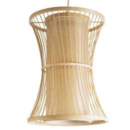 Φωτιστικό Οροφής Boho Tiki 01932 Φ30x40cm 1xE27 Beige GloboStar