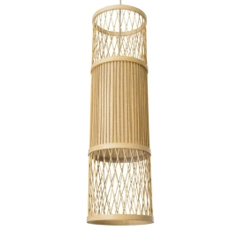 Φωτιστικό Οροφής Boho Hibiscus 01933 Φ20x70cm 1xE27 Beige GloboStar
