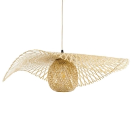 Φωτιστικό Οροφής Boho Cinnabar 01837 Φ75x21cm 1xE27 Beige GloboStar