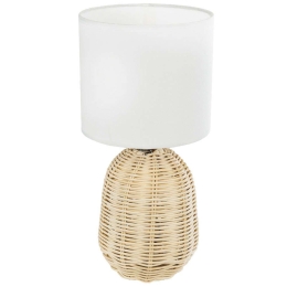 Φωτιστικό Επιτραπέζιο Boho Hasumi 01958 Φ18x36cm 1xE27 Beige-White GloboStar