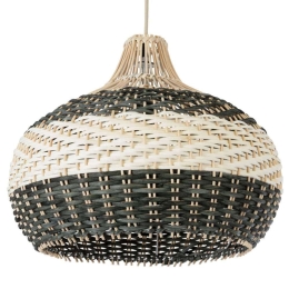 Φωτιστικό Οροφής Barbados Boho 01946 Φ40x34cm 1xE27 Beige-Olive GloboStar
