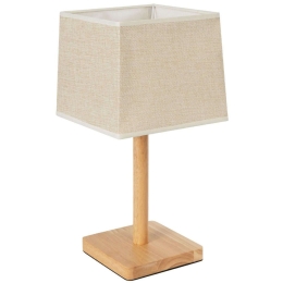 Φωτιστικό Επιτραπέζιο Kolipe 02038 20x20x38cm 1xE27 Beige GloboStar