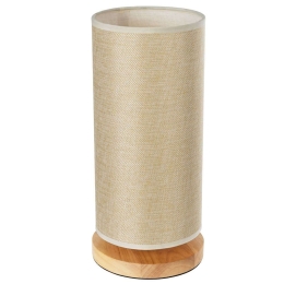 Φωτιστικό Επιτραπέζιο Valverde 02040 Φ15x30cm 1xE27 Beige GloboStar