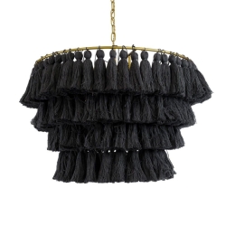Φωτιστικό Οροφής Κρεμαστό Missoula 02091 Boho 1xE27 IP20 60x40cm Black GloboStar