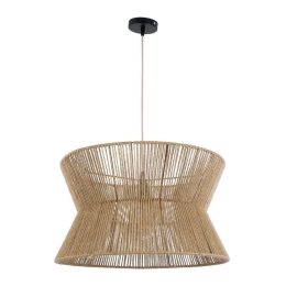 Φωτιστικό Οροφής Κρεμαστό Bisbee 02204 Boho 1xE27 IP20 50x28cm Beige GloboStar
