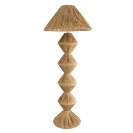 Φωτιστικό Δαπέδου Luana 02108 Boho 1xE27 IP20 60x150cm Natural GloboStar