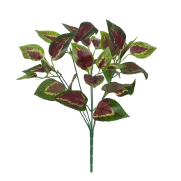 Τεχνητό Φυτό Αμάραντος 78296 34cm Green-Red GloboStar Πλαστικό, Ύφασμα