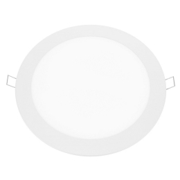 Panel Led Χωνευτό Plato1830RW 18W 3000K 1400lm White Aca Στρόγγυλο Αλουμίνιο