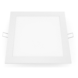 Panel Led Χωνευτό Plato1865SW 18W 6500K 1510lm White Aca Τετράγωνο Αλουμίνιο