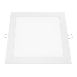 Panel Led Χωνευτό Plato2465SW 24W 6500K 1900lm White Aca Τετράγωνο Αλουμίνιο