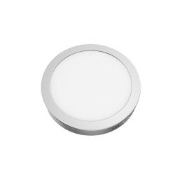 Panel Led Arca1830RNM 18W 3000K 1400lm Nickel Aca Στρόγγυλο Αλουμίνιο