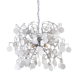 Φωτιστικό Οροφής 4ΧG9 SF633914W Φ55XH150cm White Aca Acrylic