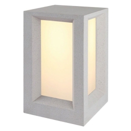 Φωτιστικό Δαπέδου MK039W-330 330MM IP65 2xE27 Max.7W White Aca Decor