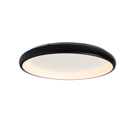 Φωτιστικό Οροφής - Πλαφονιέρα Led BR71LEDC81BK 100W 3000K 7010lm D81XH8,5 Black Aca Decor Μέταλλο