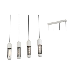 Φωτιστικό Οροφής - Ράγα HM174P65WH 4ΧΕ27 65X8XH120 White Aca Decor Μέταλλο