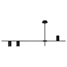 Φωτιστικό Οροφής - Ράγα OD843C130B 3ΧGU10 130Χ12ΧΗ53 Black Aca Decor Μέταλλο