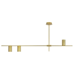 Φωτιστικό Οροφής - Ράγα OD843C130G 3ΧGU10 130Χ12ΧΗ53 Gold Aca Decor Μέταλλο