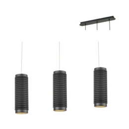 Φωτιστικό Οροφής - Ράγα YL10P318BK 3XGU10 6,5X60XH122 Black Aca Decor Αλουμίνιο