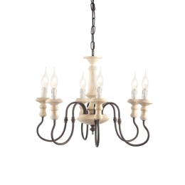 Φωτιστικό Οροφής EG176P60R 6ΧΕ14 D60XH150 Rust Aca Decor Μέταλλο