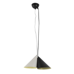 Φωτιστικό Οροφής EF23P233BG 2ΧΕ14 D32ΧΗ120 Black-Grey Aca Decor Μέταλλο