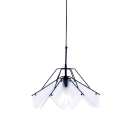 Φωτιστικό Οροφής EF39P145WH 1ΧΕ27 D45XH120 White-Black Aca Decor Μέταλλο,Ακρυλικό