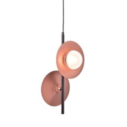 Φωτιστικό Οροφής HL4302P27BC 2ΧG9 27Χ20ΧΗ118 Copper-Black Aca Decor Μέταλλο,Γυαλί