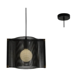Φωτιστικό Οροφής HM841P29BK 1ΧΕ27 29Χ20ΧH120 Black Aca Decor Μέταλλο
