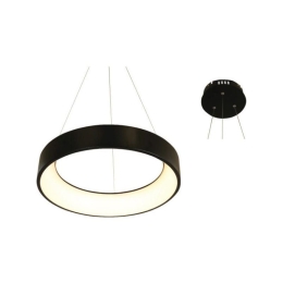 Φωτιστικό Οροφής Led BR81LEDP60BK 48W 3000K 2630lm D60XH120 Black Aca Decor Μέταλλο