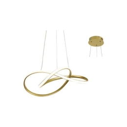 Φωτιστικό Οροφής Led HM92LEDP48BR 48W 3000K 2880lm 48Χ44XΗ120 Brass Aca Decor Αλουμίνιο