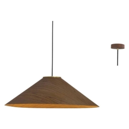 Φωτιστικό Οροφής MQ13P136WW 1Χ GX53 D36XH160 Walnut Aca Decor Ξύλο