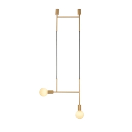 Φωτιστικό Οροφής TNK852P38GD 2ΧΕ27 38X4X110 Gold Aca Decor Μέταλλο