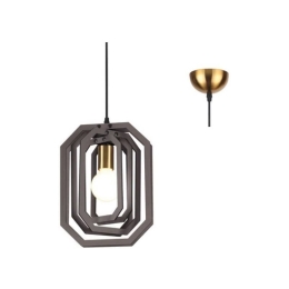Φωτιστικό Οροφής ZM391P24WDL 1ΧΕ27 D24XH100 Brown Aca Decor Mdf