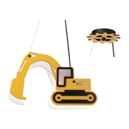 Φωτιστικό Οροφής Παιδικό ZM511P40Y 1ΧΕ14 40X12XH80 Yellow Aca Decor Mdf