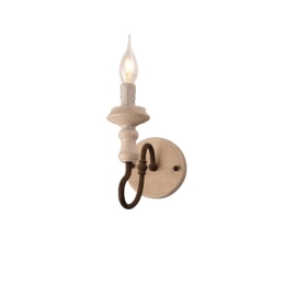 Φωτιστικό Τοίχου - Απλίκα EG171W12R 1ΧΕ14 12Χ21Χ24 Rust Aca Decor Μέταλλο