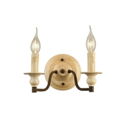 Φωτιστικό Τοίχου - Απλίκα EG5872W28R 2ΧΕ14 28X14X16 Rust Aca Decor Μέταλλο