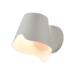 Φωτιστικό Τοίχου - Απλίκα HM481W21WH 1ΧΕ27 21Χ17Χ20 White Aca Decor Μέταλλο